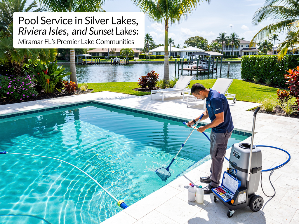 Pool Service in Silver Lakes, Riviera Isles, and Sunset Lakes: Miramar FL's Premier Lake Communities