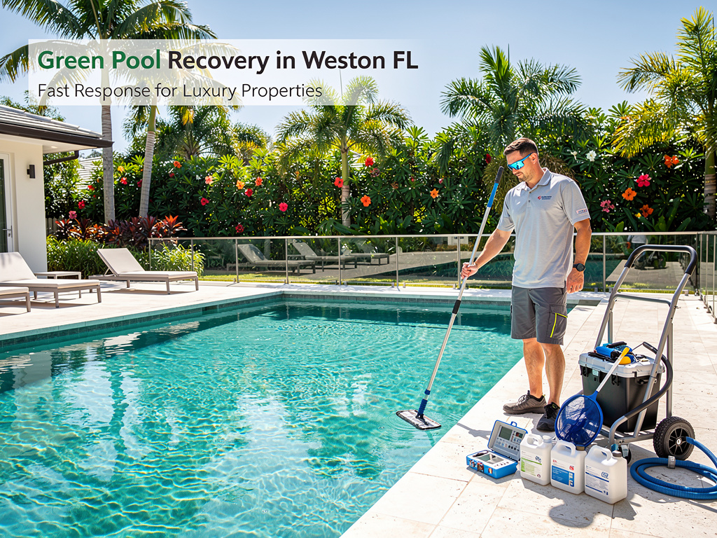 Green Pool Recovery in Weston FL | Fast Response for Luxury Properties
