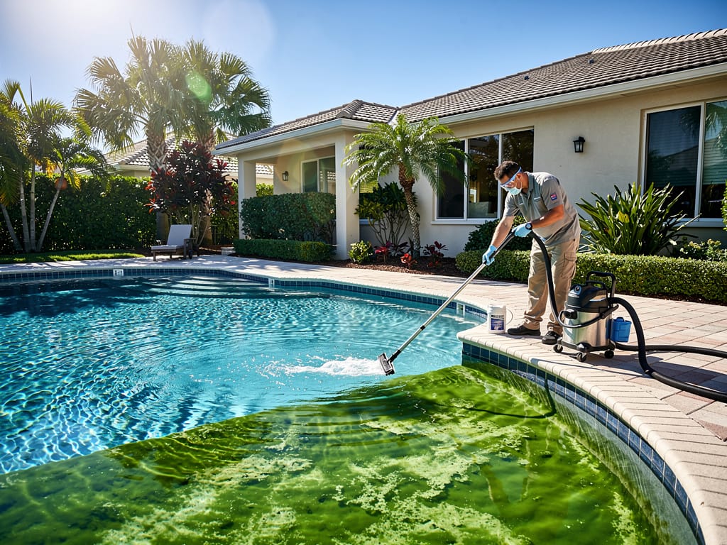 Green Pool Recovery in Coral Springs, FL: How Long It Takes and What It Costs - pool service Fort Lauderdale FL