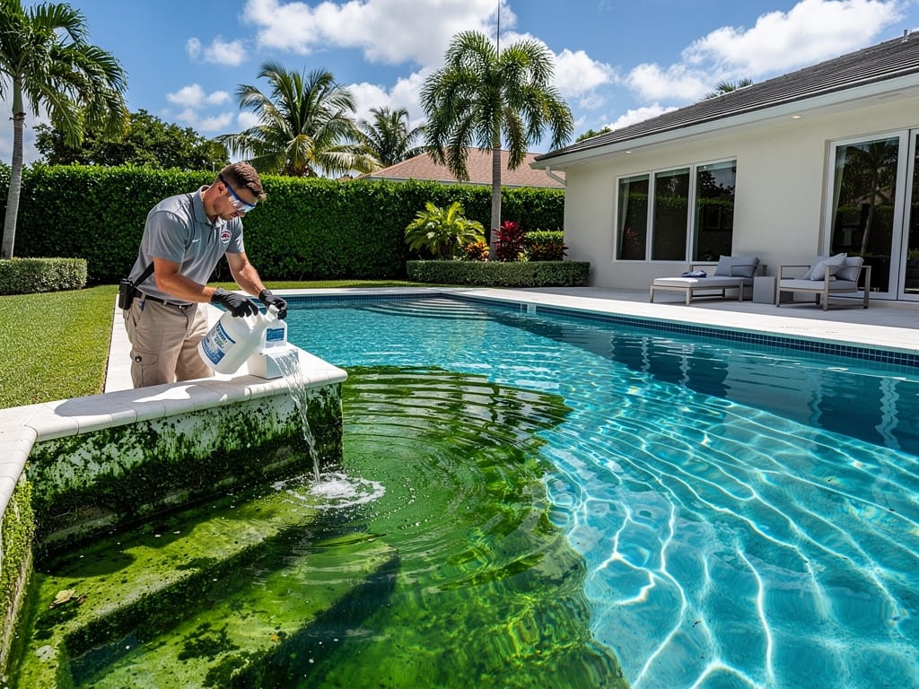 Green Pool Recovery in Pompano Beach, FL: Timeline, Costs, and Hurricane Season - pool service Fort Lauderdale FL