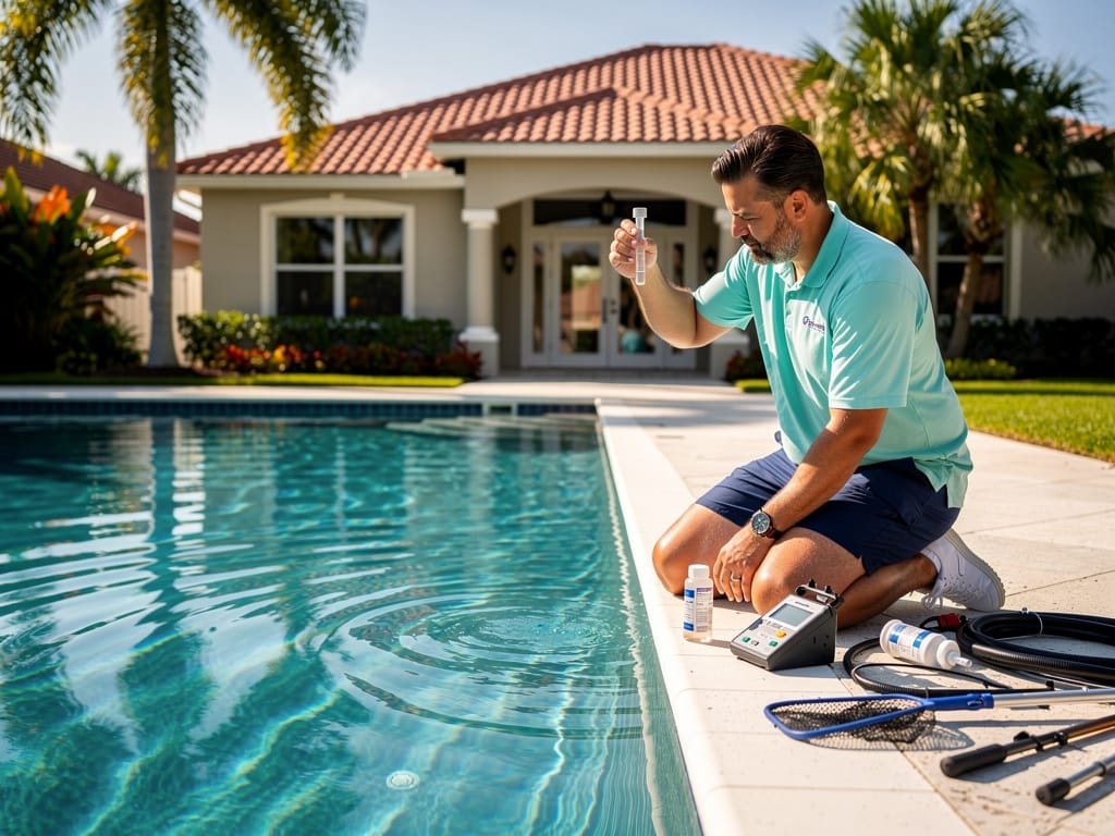 Pool Chemical Balancing in Pompano Beach, FL: Hard Water, Salt Air, and South Florida Chemistry - pool service Fort Lauderdale FL