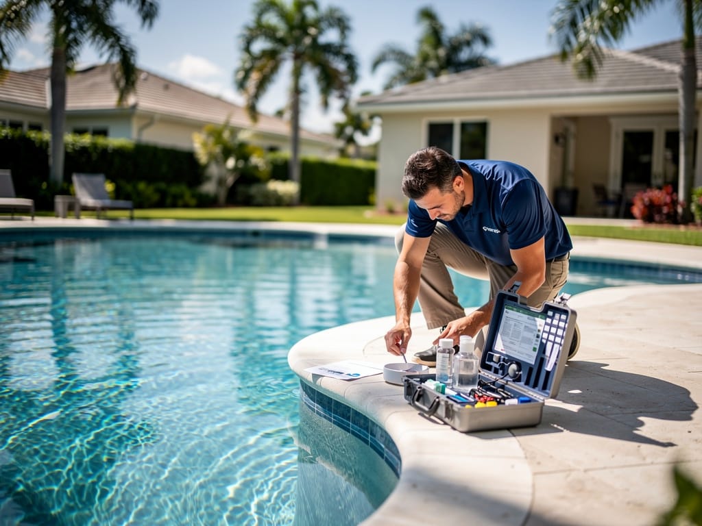 Pool Chemical Balancing Service in Deerfield Beach, FL: Hard Water, Calcium, and Broward Chemistry - pool service Fort Lauderdale FL