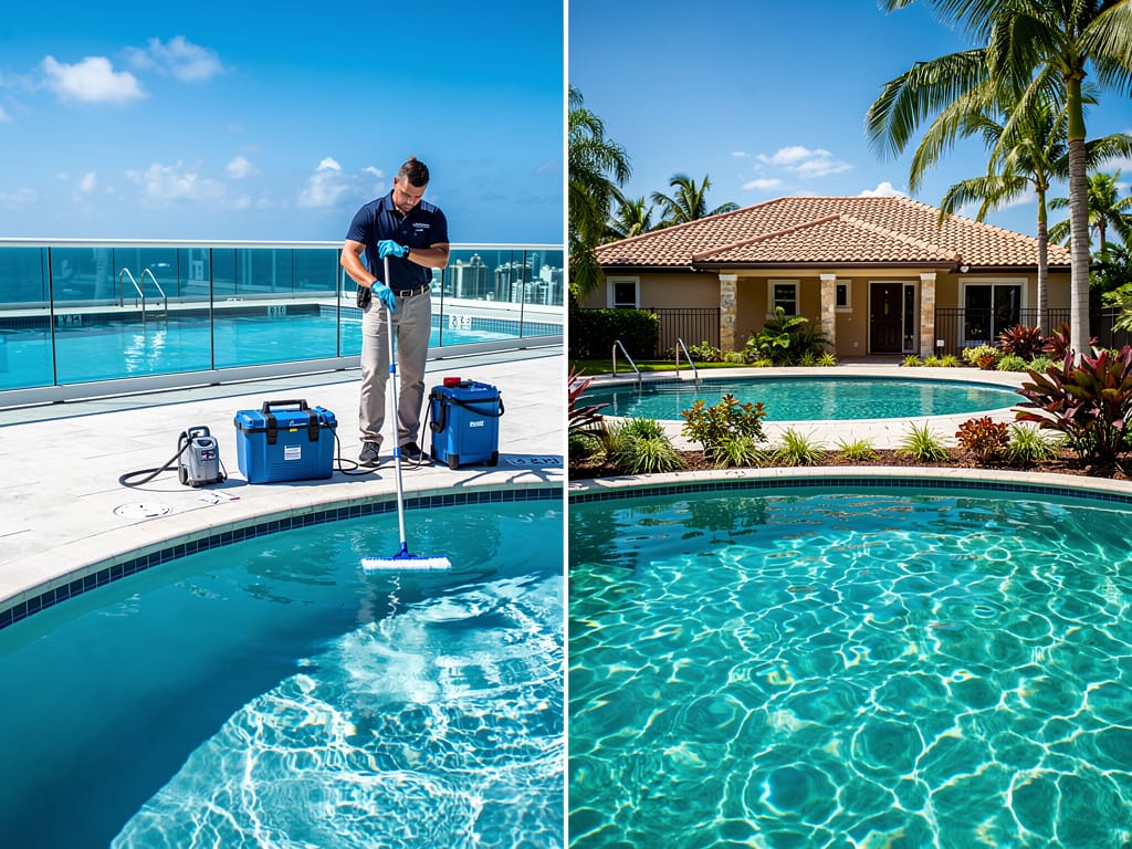 Pool Cleaning vs. Pool Maintenance in Hallandale Beach, FL: Why It Matters for Condos and Coastal Homes - pool service Fort Lauderdale FL