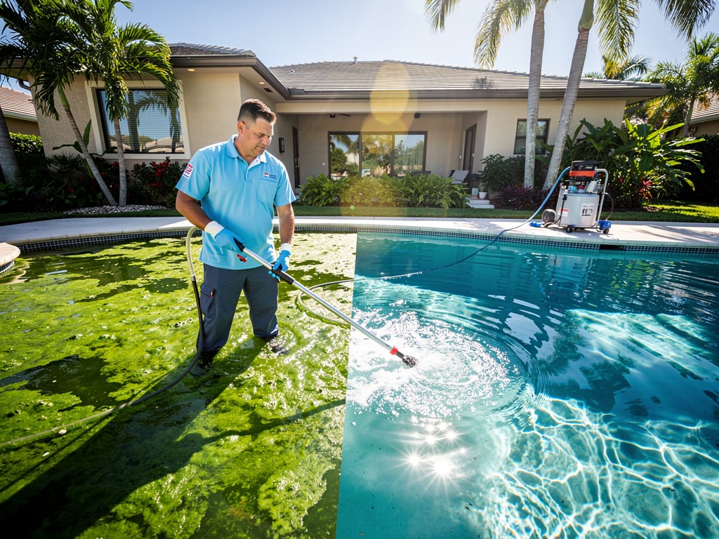 Green Pool Recovery in Hallandale Beach, FL: Timeline, Costs, and the Snowbird Return Scenario - pool service Fort Lauderdale FL