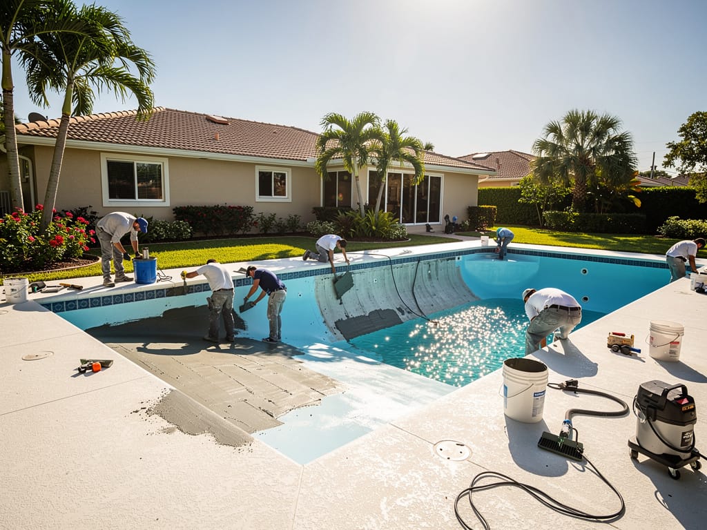 Pool Resurfacing and Maintenance in Lauderdale Lakes, FL: When Older Plaster Needs Attention - pool service Fort Lauderdale FL