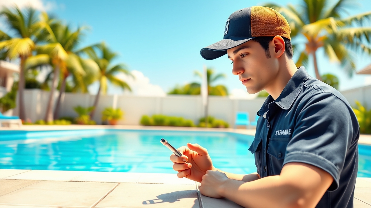 Plantation pool chemical balancing ensuring healthy water in Plantation, FL
